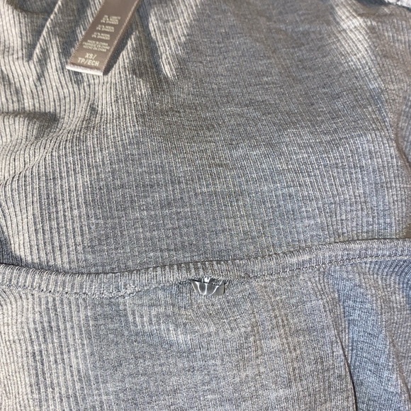 SKIMS SOFT LOUNGE LONG SLEEVE DRESS HEATHER GREY - Picture 3 of 11